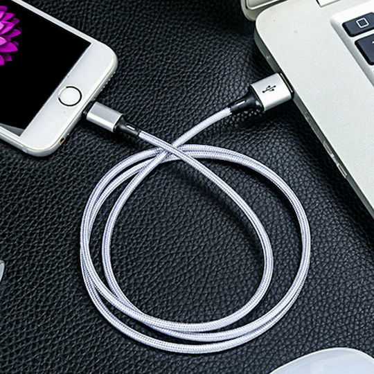 Wozinsky Geflochten USB-A zu Lightning Kabel Weiß 1m (WUC-L1W)
