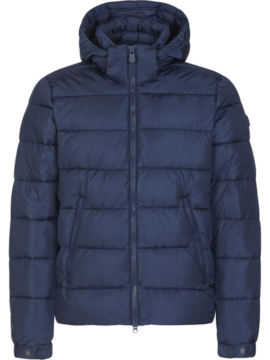 Χειμωνιάτικο Μπουφάν Puffer Navy Μπλε