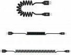Tellur Spirale USB-A zu Lightning-Kabel Schwarz 1.8m (TLL155396)