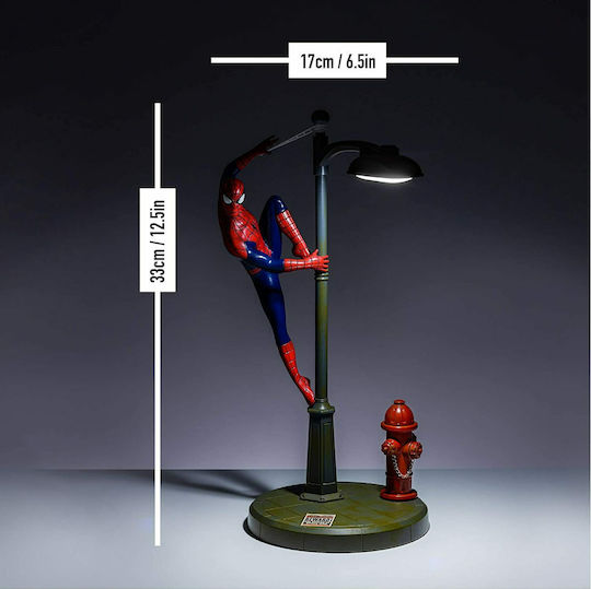 Paladone Led Παιδικό Φωτιστικό Γραφείου Spiderman Κόκκινο 34εκ.