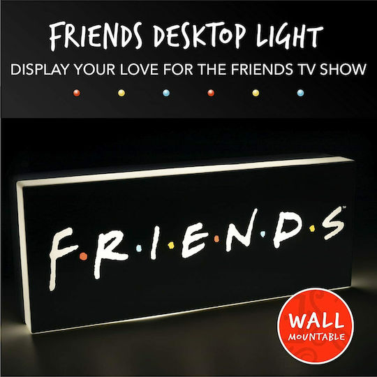 Paladone Lumini LED Lampă decorativă pentru copii Friends Negru 30x12x7εκ.