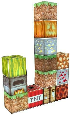 Paladone Led Παιδικό Διακοσμητικό Φωτιστικό Minecraft Block Building Πολύχρωμο 20x6x27εκ.