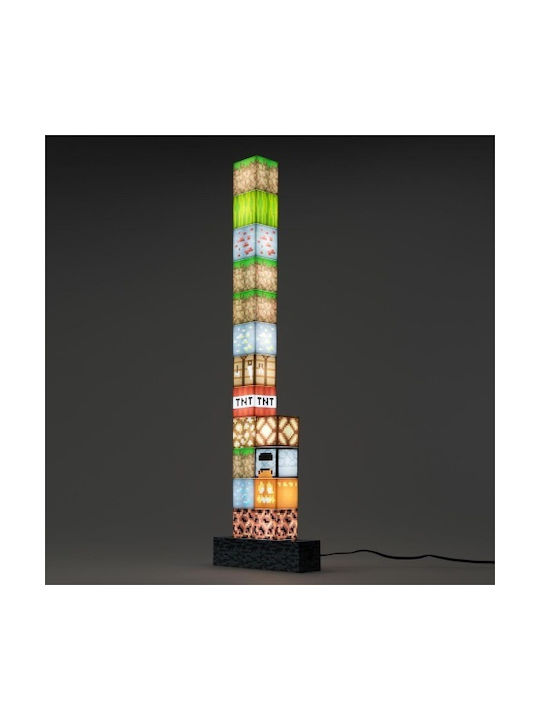 Paladone Led Kids Decorative Lamp Minecraft Block Building Multicolour 20x6x27εκ.