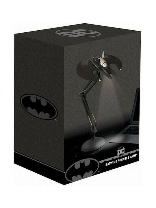 Paladone Παιδικό Φωτιστικό Γραφείου Batman Batwing Poseable Μαύρο 60εκ.