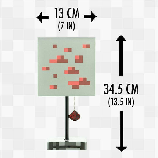 Paladone Lumini LED Lampă portabilă pentru copii Minecraft Multicolor 13x13x34.5εκ.