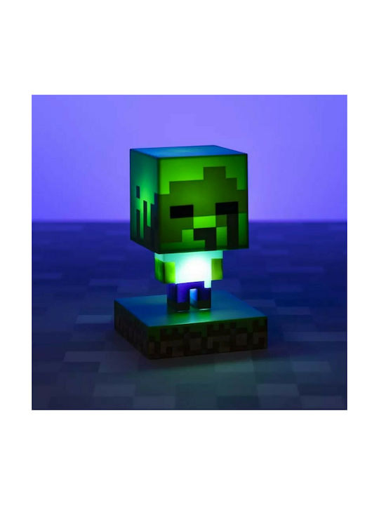 Paladone Παιδικό Διακοσμητικό Φωτιστικό Minecraft Zombie Πράσινο 10εκ.