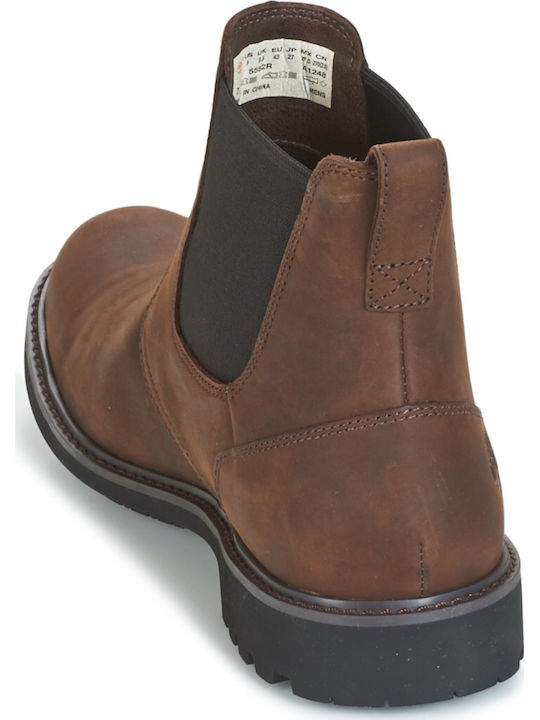 EarthKeeper Stormbuck Leather Brown Chelsea Boots