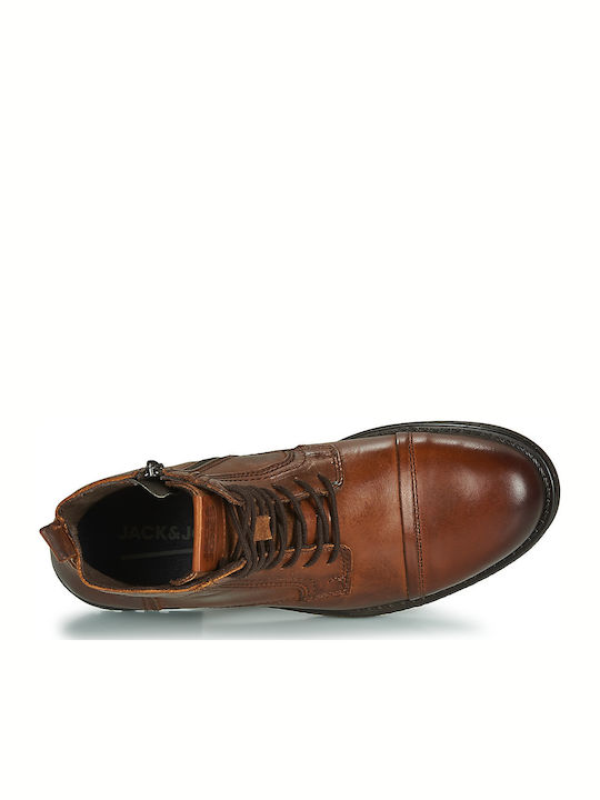 Leather Boots Cognac