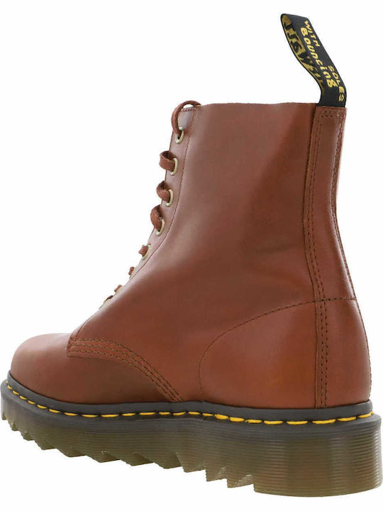 1460 Pascal Ziggy Luxor Leather Brown Boots