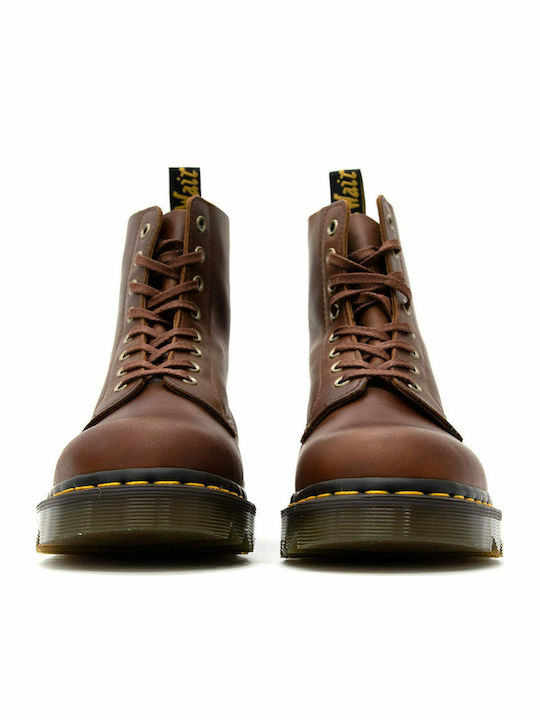 1460 Pascal Ziggy Luxor Leather Brown Boots