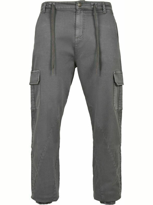 Pantaloni Elastic cu Croială Normală Gri