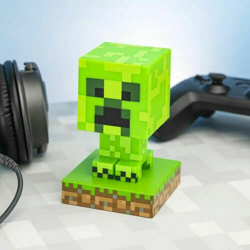 Paladone Lampă decorativă pentru copii Minecraft Creeper Verde 10εκ.