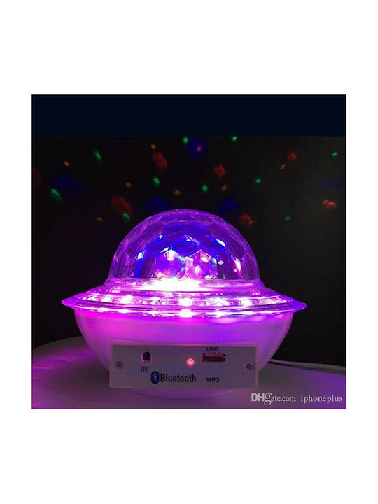 Led Παιδικό Φωτιστικό Projector Ufo με Προβολή Σχεδίων Πολύχρωμο