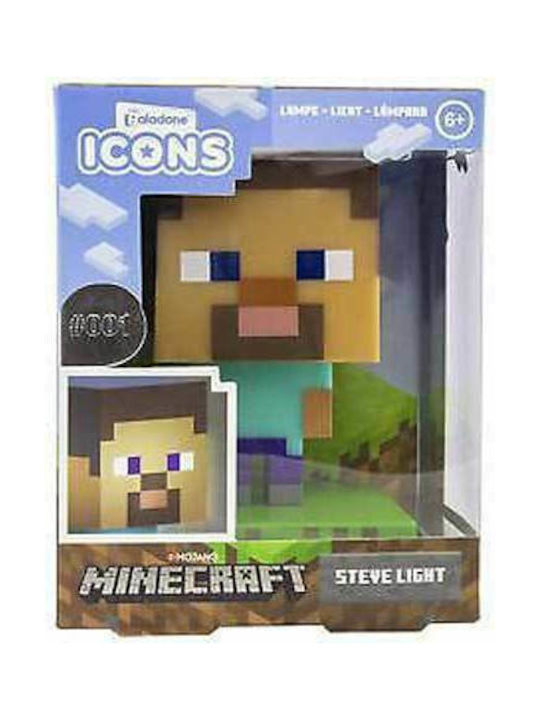 Paladone Lampă decorativă pentru copii Minecraft Steve Multicolor 11εκ.