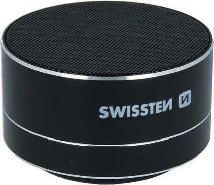 Swissten i-Metal Bluetooth-Lautsprecher 3W mit Akkulaufzeit bis zu 2.5 Stunden Schwarz