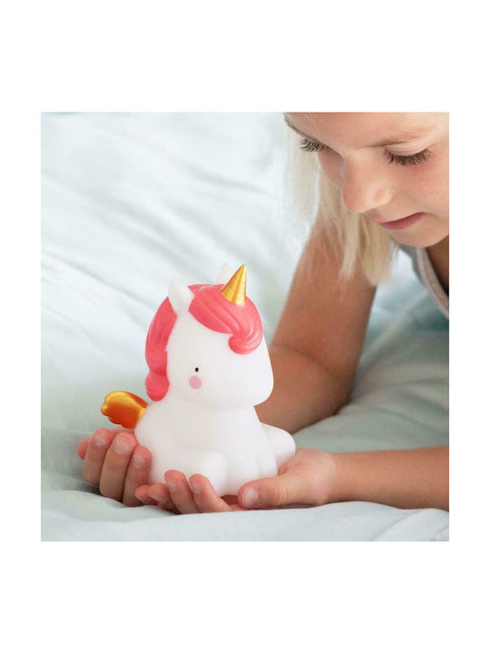 A Little Lovely Company Led Παιδικό Διακοσμητικό Φωτιστικό Unicorn Ροζ 8.5x12.5x10εκ.