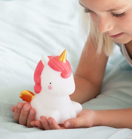 A Little Lovely Company Led Kids Decorative Lamp Unicorn Pink 8.5x12.5x10εκ.