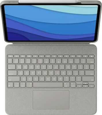 Logitech Combo Touch US Flip Cover Plastic with Keyboard English US Gray (iPad Pro 2021 12.9") 920-010258