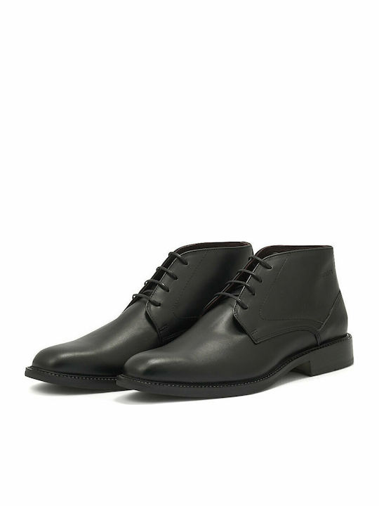 Leather Anatomical Men's Boots Black