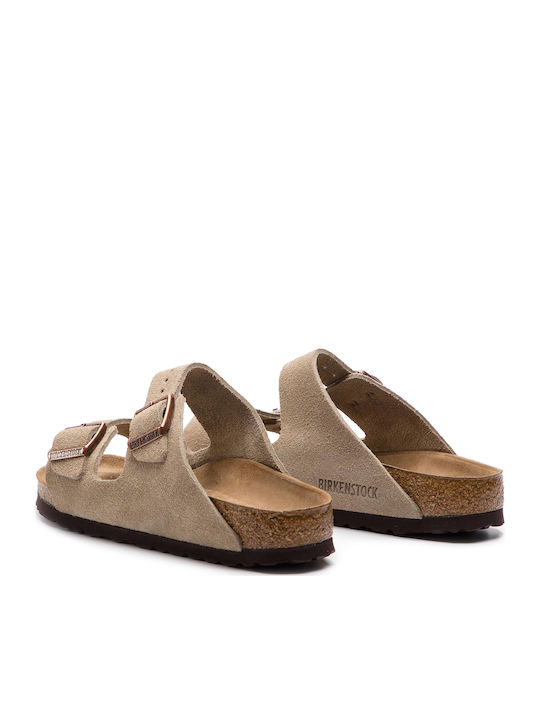 Arizona Women's Flat Sandals Anatomic in Beige Color Narrow Fit