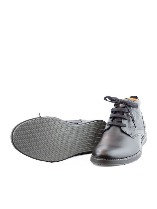 Leather Black Men's Boots Anatomical
