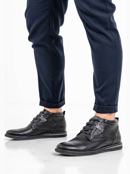 Leather Black Men's Boots Anatomical