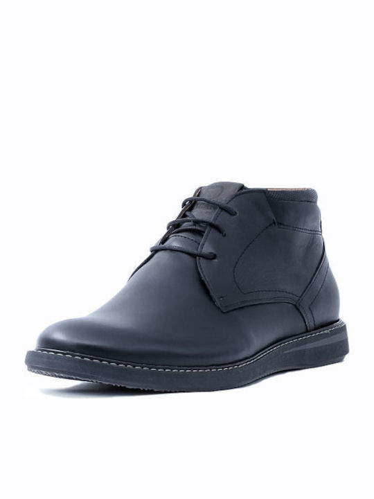 Leder Schwarz Herrenstiefel
