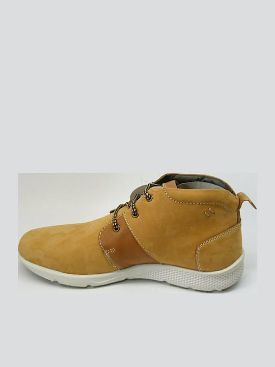 E046-300 Leder Gelb Herrenstiefel