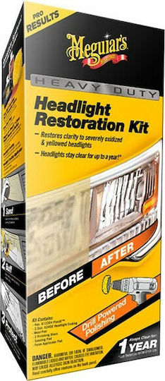 Meguiar's Headlight Restoration Kit Ointment Cleaning and Protection of Car Headlights 74ml