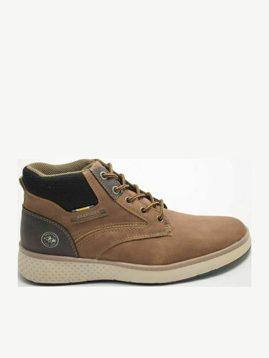 L589S417 Suede Tabac maro Ghete barbati