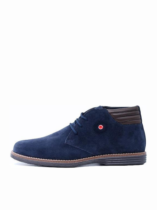 Leder Marineblau Herrenstiefel Anatomisch