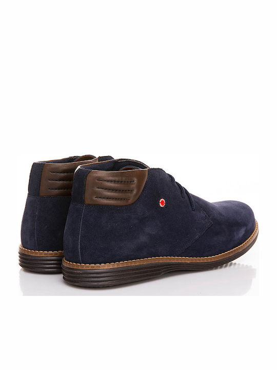 Leder Marineblau Herrenstiefel Anatomisch