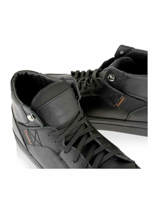 Leather Black Men's Boots
