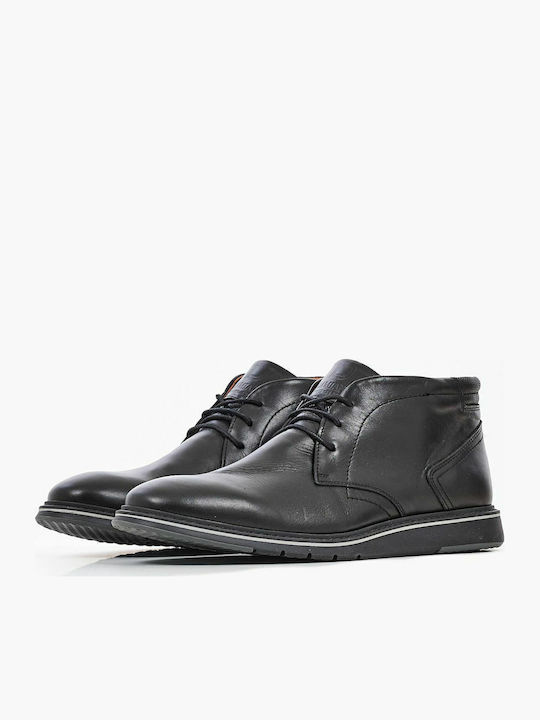 Leather Black Men's Boots Anatomical