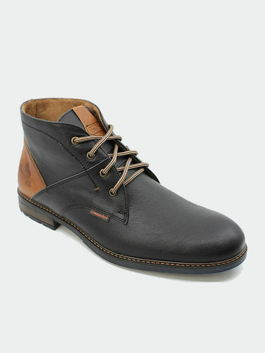 Piele Negru Ghete barbati
