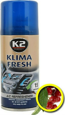 K2 Spray Cleaning A/C Refreshener Cherry for Air Condition with Scent Cherry Klima Fresh 150ml K222CH