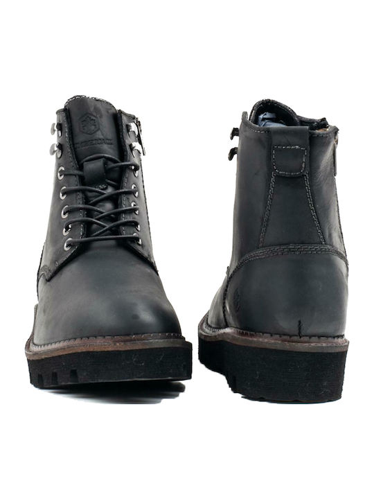Jadon Leather Black Boots