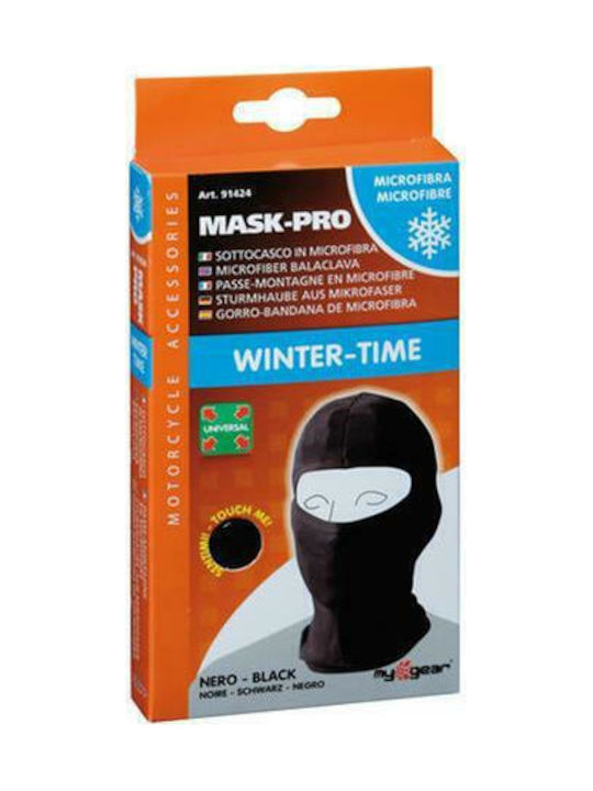Lampa Mask-Pro Balaclava integrala pentru motociclist din poliester Negru Culoare
