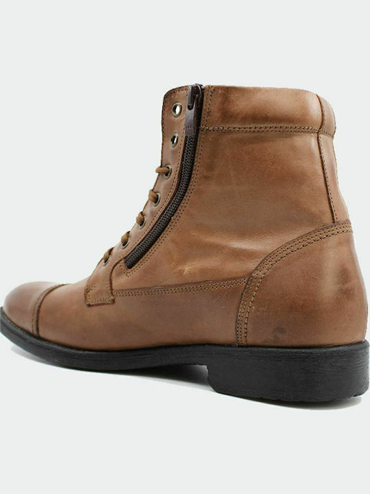 Leather Tabac Brown Boots