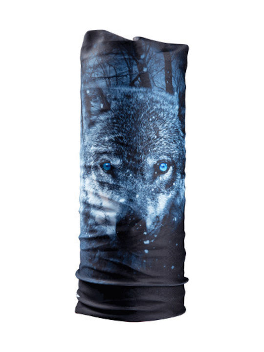 Nordcode Tube Neck 12 Wolf Motorcycle Rider Neck Warmer made of Polyester Black / Gray Color