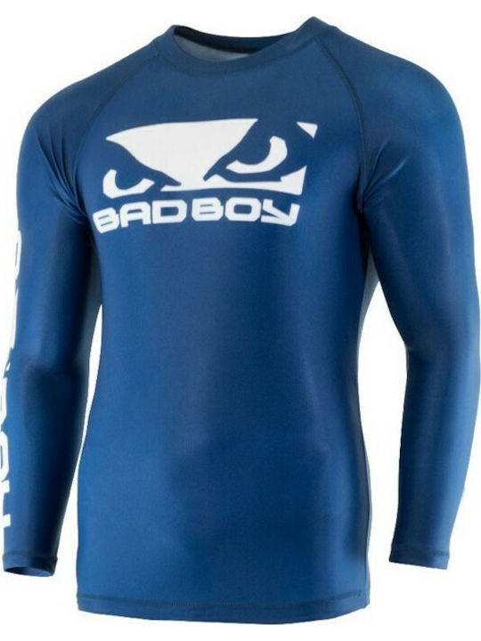 Bad Boy Origin Rash Guard BBRS110 Ανδρική Μακρυμάνικη Μπλούζα για Jiu-Jitsu Μπλε