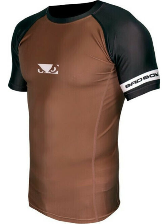 Bad Boy Oss Ranked Rashguard BBRS138 Ανδρική Κοντομάνικη Μπλούζα για Jiu-Jitsu Καφέ Bad Boy Oss Ranked Rashguard BBRS138 Ανδρική Κοντομάνικη Μπλούζα για Jiu-Jitsu Καφέ
