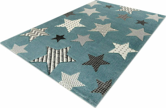 Tzikas Carpets 21895-030 Детско килимче Звезди Петролен 160x230см Дебелина 13мм