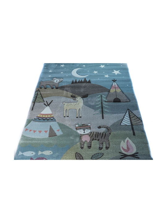 Tzikas Carpets 24225-730 Kids Rug Albastru 133x190cm Thickness 13mm 263-0-252-24225-730