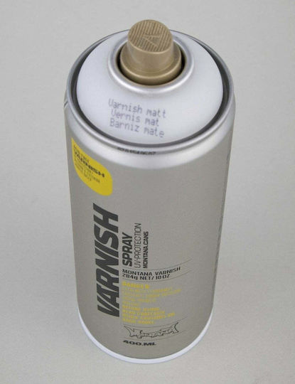 Montana Cans Σπρέι Βερνίκι Varnish Ακρυλικό με Σατινέ Εφέ Διάφανο 400ml