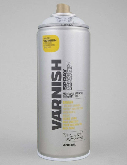 Montana Cans Σπρέι Βερνίκι Varnish Ακρυλικό με Ματ Εφέ Διάφανο 400ml
