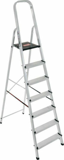 Palbest Hobby Ladder Aluminum with 7+1 Steps 166cm