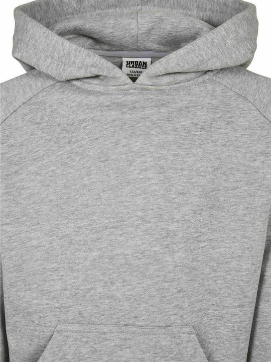 Urban Classics Kids Sweatshirt with Hood and Pocket Gray