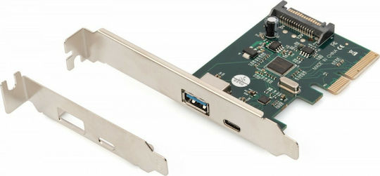 Digitus Κάρτα PCI σε 2 θύρες Type-C / USB 3.1