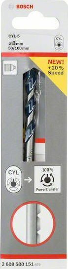 Bosch CYL-5 Diamond Drill with Cylindrical Shank for Masonry, Glass and Tiles 10x100mm